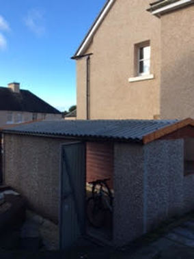 Apex garage roof replaced