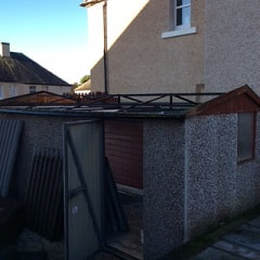 apex garage roof removal