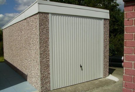 Pent roof new garage Edinburgh