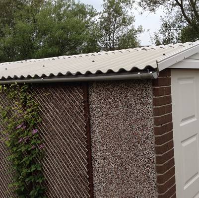 Garage roof replacement after